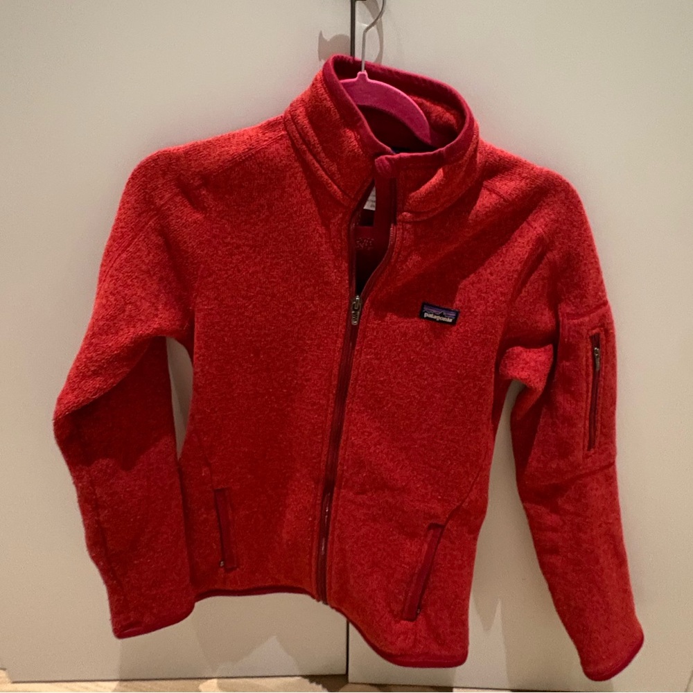 Patagonia Women’s Crimson Red Better Sweater Fleece Full Zip Jacket XS 0/2